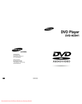 Samsung DVD-HD941 User Guide Manual