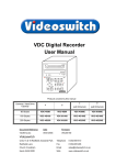 VDC Digital Recorder User Manual