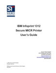 IBM Infoprint 1312 Printer Manual