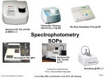 Spectrophotometry Sops