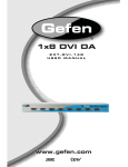 1x8 DVI Distribution Amplifier