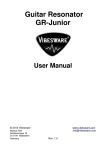 Guitar Resonator GR-Junior User Manual