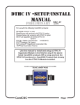 DTHC IV -SETUP/INSTALL MANUAL