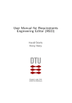 User Manual for Requirements Engineering Editor (RED)