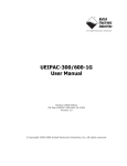 UEIPAC-300/600-1G User Manual - United Electronic Industries