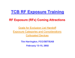 TCB RF Exposure Training