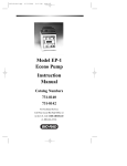 Model EP-1 Econo Pump Instruction Manual - Bio-Rad