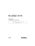 NI cDAQ-9179 User Manual