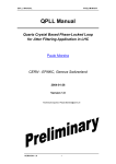 QPLL User Manual - Nevis Laboratories
