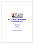APEX-HPGL User`s Manual - Newing
