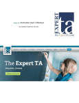 Expert TA: Instructor User`s Manual