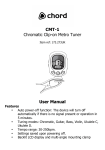 CMT-1 Chromatic Clip-on Metro Tuner User Manual