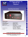S2 Sequencer Operating Instructions