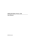GENICOM Matrix Printer LA36 User Manual