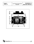 Badger Meter Model 310 Analog Transmitter Manual PDF