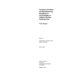 Technical, Practical and Manufacturing Feasibility of Technologies