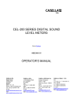 CEL-200 SERIES DIGITAL SOUND LEVEL METERS