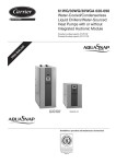 Installation, operation and maintenance instructions