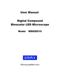User Manual Digital Compound Binocular LED Microscope