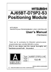 AJ65BT-D75P2-S3 Positioning Module User`s Manual(Hardware)