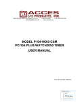 model p104-wdg-csm pc/104-plus watchdog timer user manual