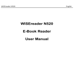 WISEreader N520 E-Book Reader User Manual