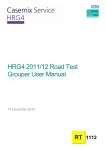 Road Test Grouper User Manual.