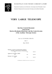 VERY LARGE TELESCOPE Interface Control Document between