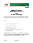 A Web-Configurable LabVIEW Virtual Instrument for a BL2600 and
