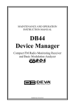 DB44 Device Manager User Manual - R