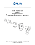 PAN-TILT UNIT COMMAND REFERENCE MANUAL