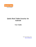 Quick Heal Tablet Security for Android User Guide