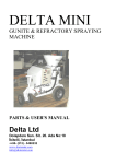 DELTA MINI - DELTA Shotcrete, Gunite, Refractory Spraying and