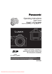 Panasonic Lumix DMC-FZ30 User Guide Manual pdf