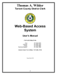 Thomas A. Wilder Web-Based Access System