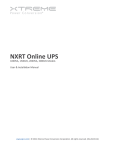 NXRT Online UPS User & Installation Manual