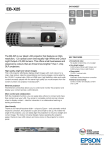 Epson EB-X25 pdf brochure