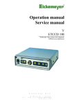 Operation manual - Eickemeyer Veterinary Equipment Inc.