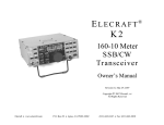 ELECRAFT 160-10 Meter SSB/CW Transceiver