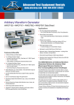 Arbitrary Waveform Generator - Advanced Test Equipment Rentals