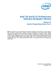 Intel® 64 and IA-32 Architectures Developer`s Manual, Vol. 3C