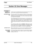 Error Messages - Flint Machine Tools, Inc.