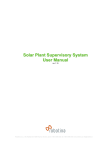 Solar Plant Supervisory System User Manual