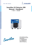 Smartline UV Detector 200 Manual / Handbuch