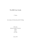 The IRIS User Guide