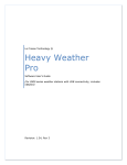 Heavy Weather Pro User`s Guide