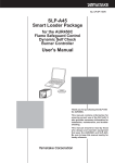 SLP-A45 Smart Loader Package User`s Manual