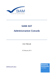 SIAM AST Administration Console Manual