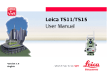 Leica TS11/TS15 User Manual - Surveying Technologies and