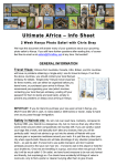 Ultimate Africa - Kenya Safari Information Document